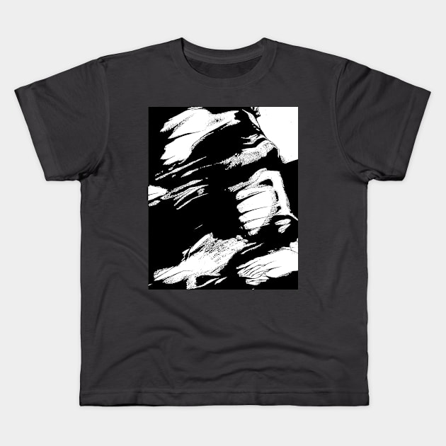 Waves abstract Kids T-Shirt by Smaointe Abstract